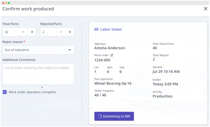 Labor Ticket Submission