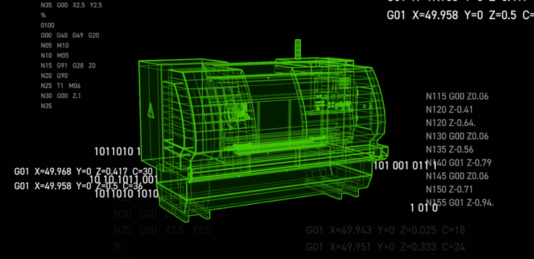 CNC Machine Blueprint Design.