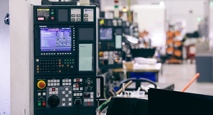 CNC Machine Control on Shop Floor.