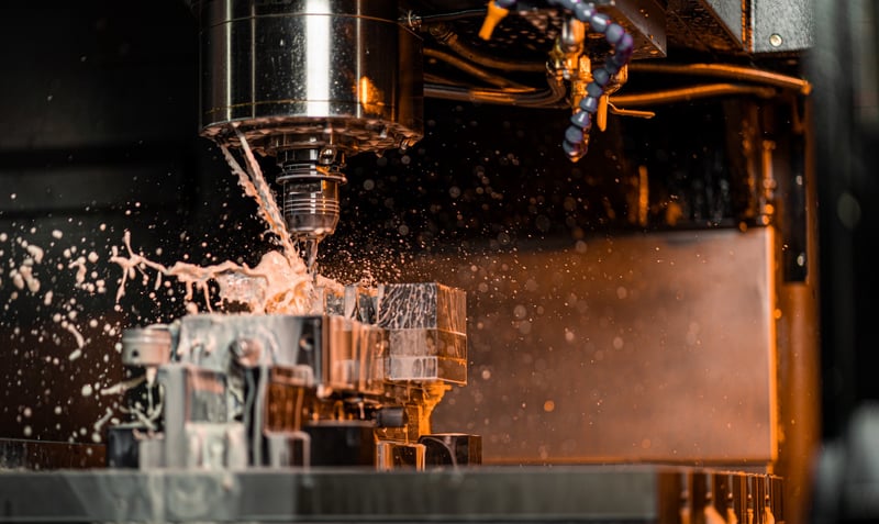 CNC Machine Drilling Steel
