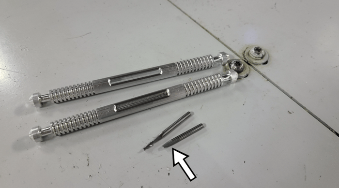 Machine Tool Failure with Scrap Parts.