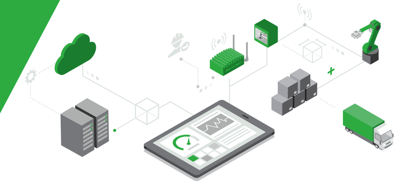 Connected Smart Factory Graphic.