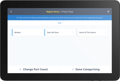 Categorizing Scrap Parts