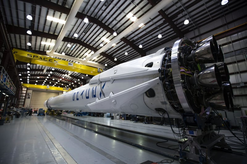 SpaceX Ship in Warehouse