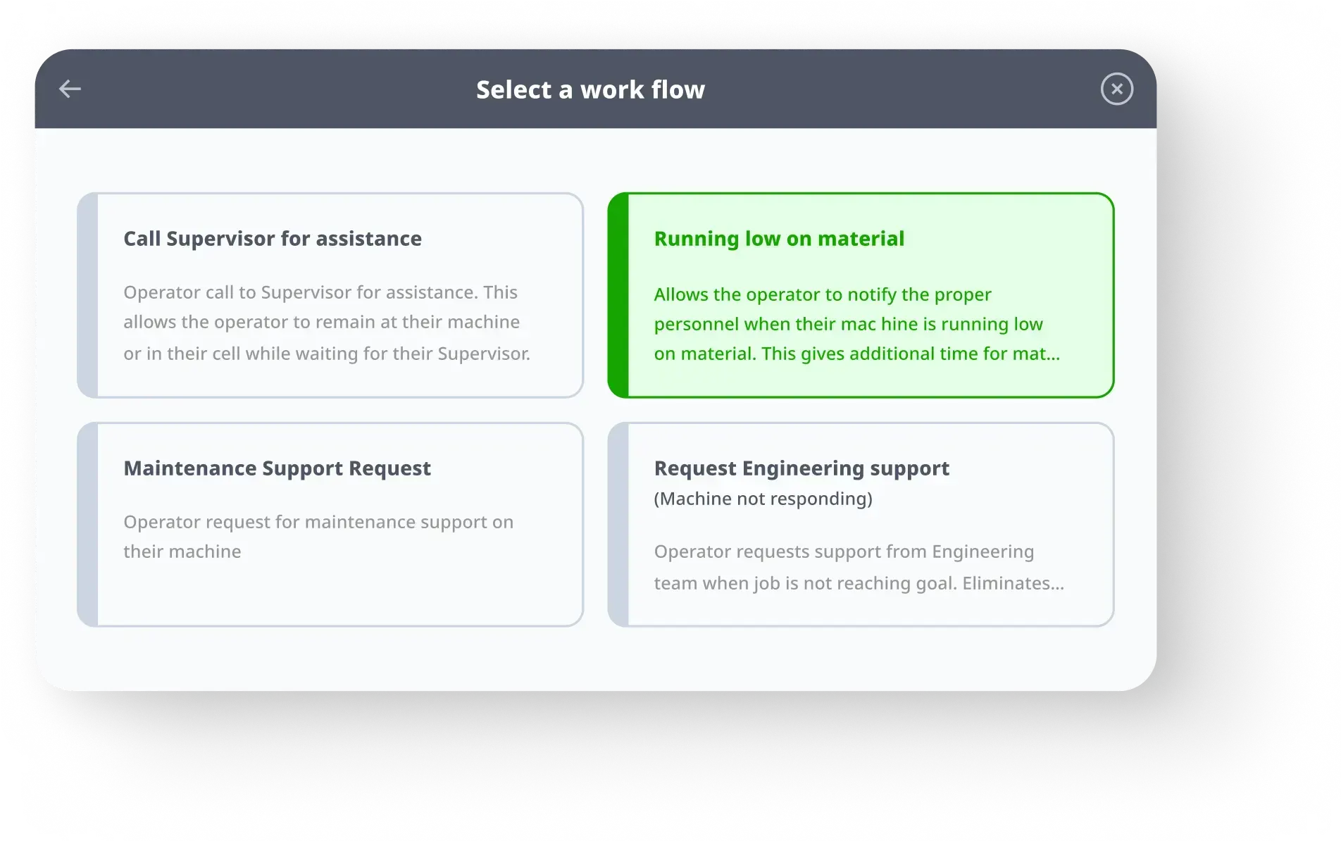 Operator Triggered Workflows