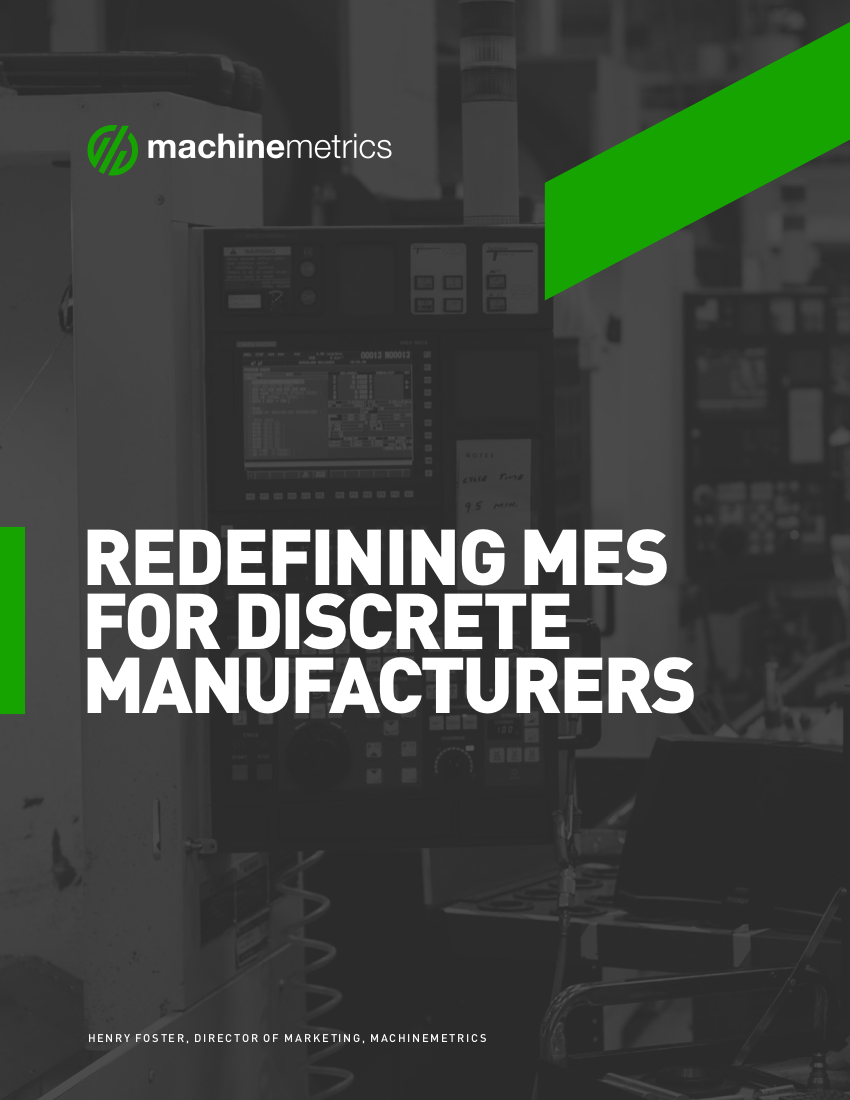 Redefining MES for Discrete Manufacturers Cover No Shadow