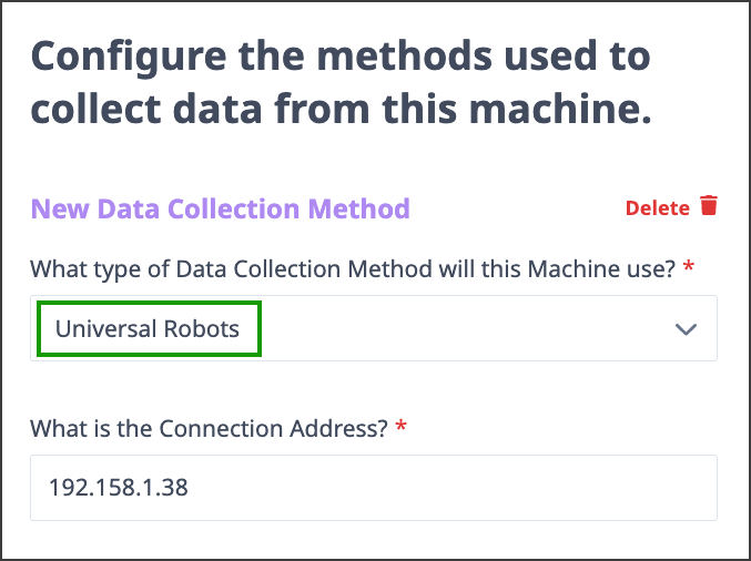 Universal Robots MachineMetrics Connector.