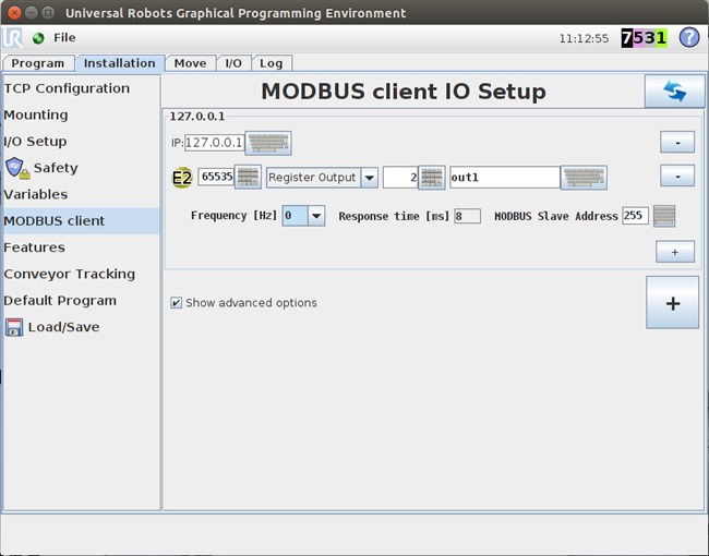 Collecting Data via Modbus from Universal Robots.