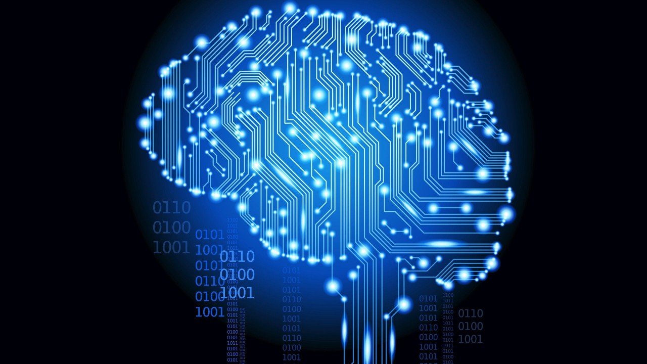 Machine Learning Brain Wallpaper.