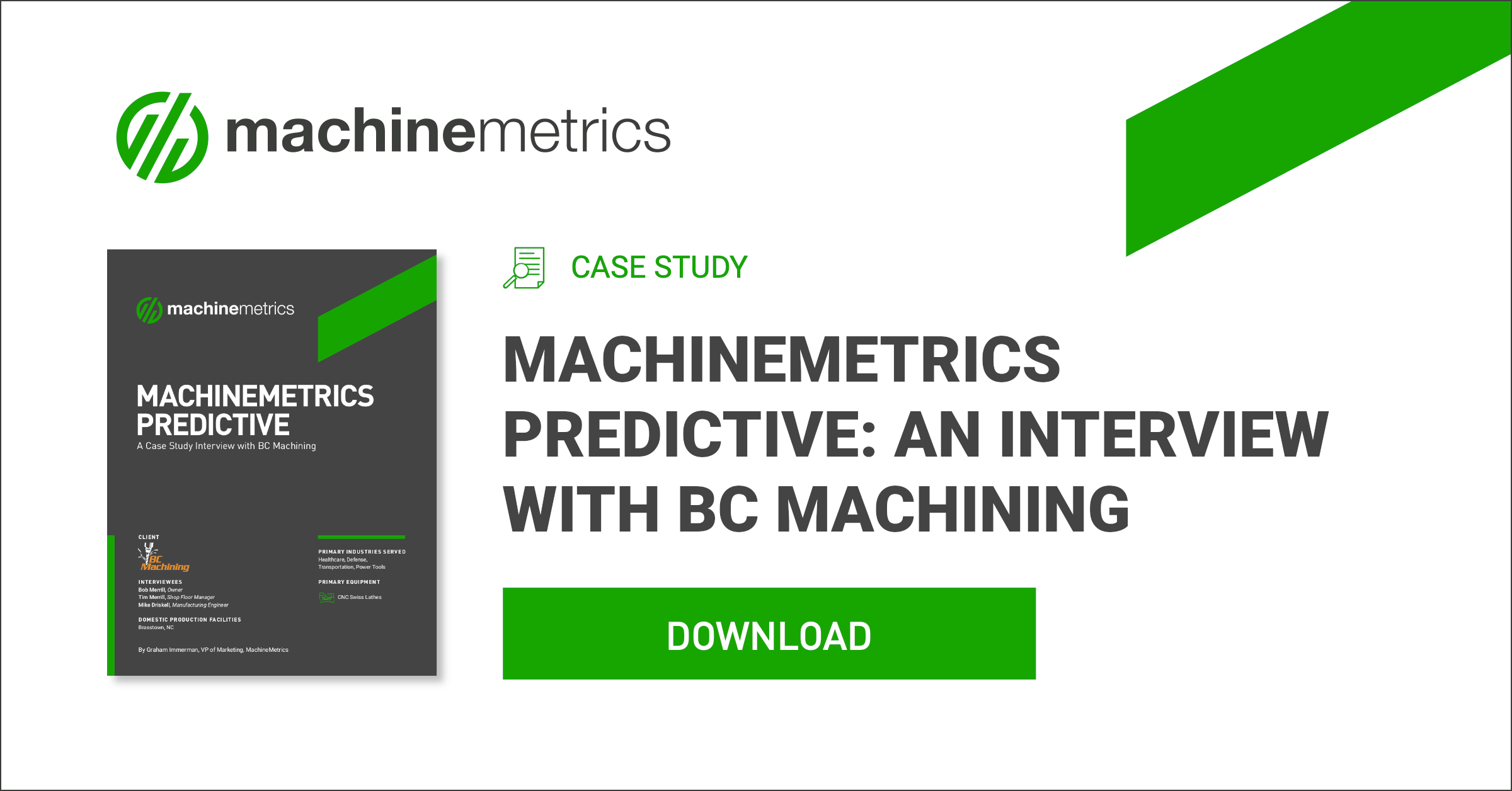 Machinemetrics Predictive An Interview With Bc Machining